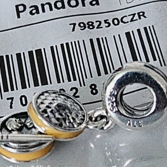 Auth Pandora Sterling Silver Retired Chinese Bao Steamer Dangle Charm 798250CZR - Picture 9 of 13
